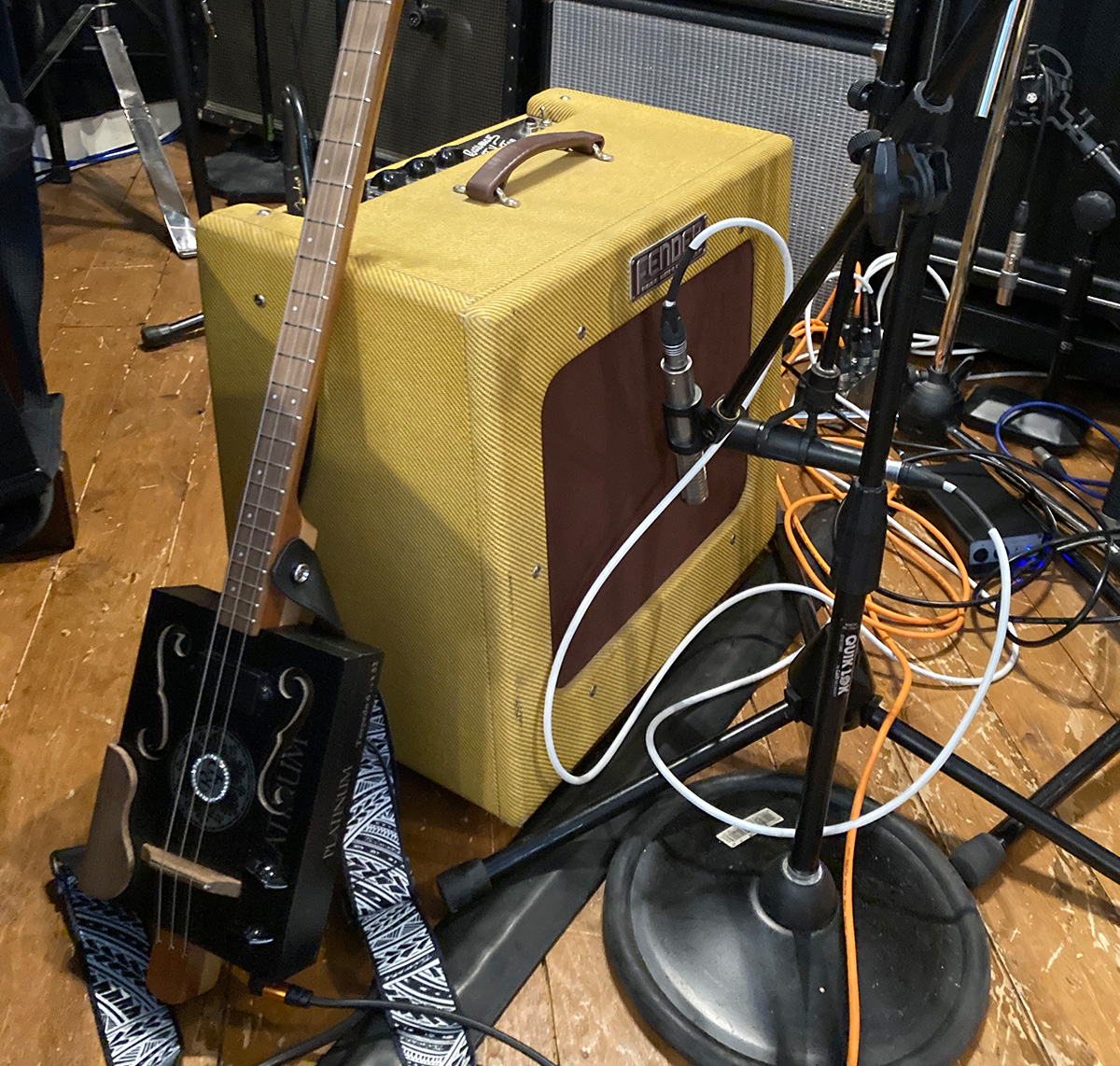 Guitar and amp Guitar and amp
